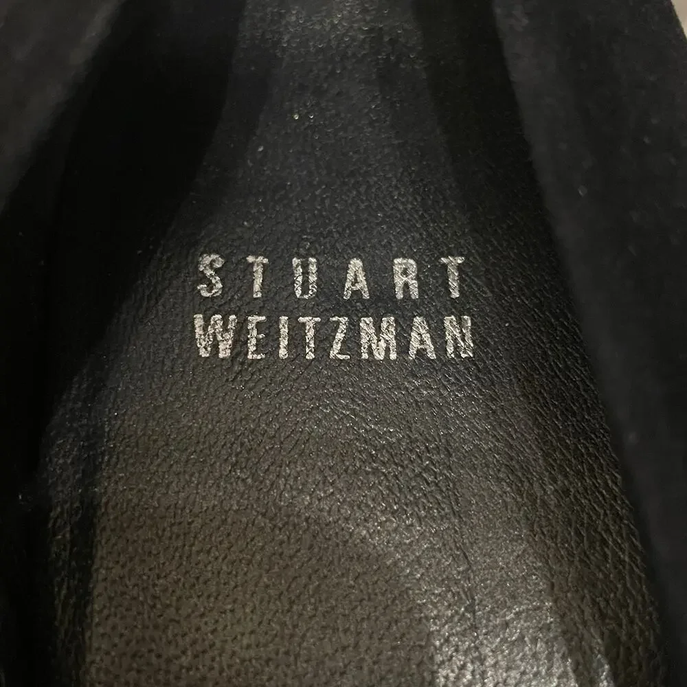 Stuart Weitzman Black Suede Cork Wedge Pumps | EU 40, US 9 ASO Kate Middleton